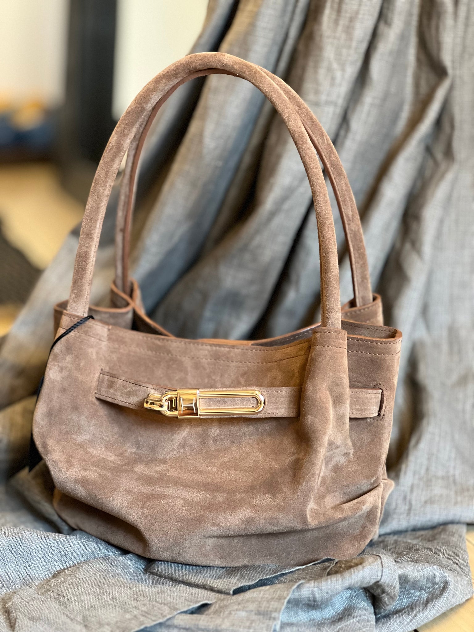 ODYSSEY SUEDE TOTE BAG